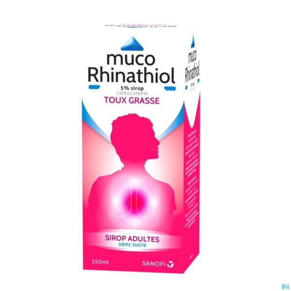 Muco Rhinathiol 5% Sir Ad S/sucre 250ml