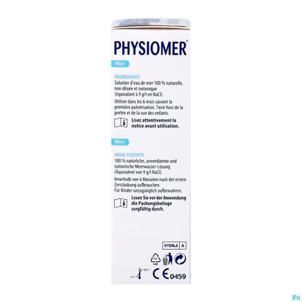 Physiomer Mini Spray 20ml New