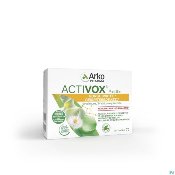 Activox Adoucis. Gorge Menthe-eucalyptus Past 24