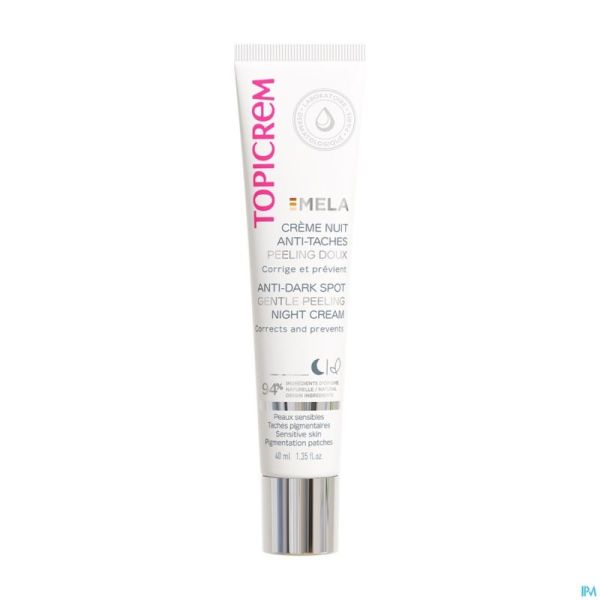 Topicrem Mela Cr Nuit Peel Doux 40ml