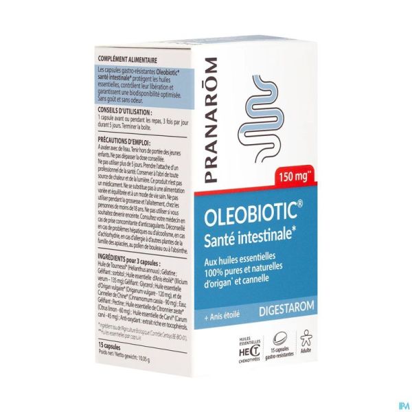 Pranarom Digestarom Oleobiotic Caps 15