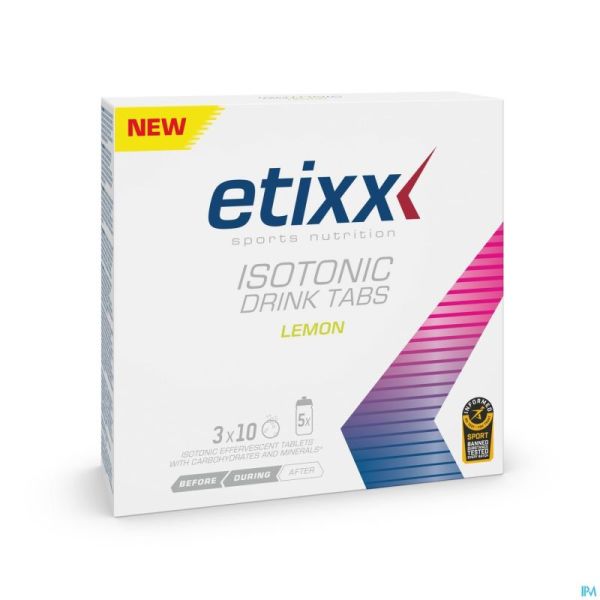 Etixx Isotonic Lemon Comp Efferv. 3x10
