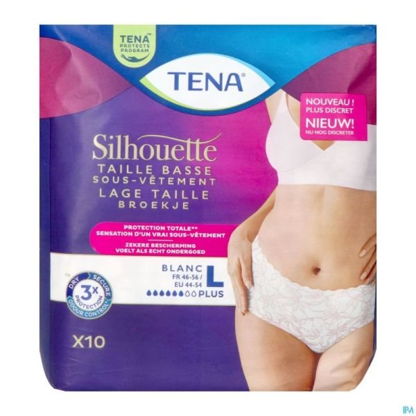 Tena Silhouette Plus Blanc Taille Basse L10 780123