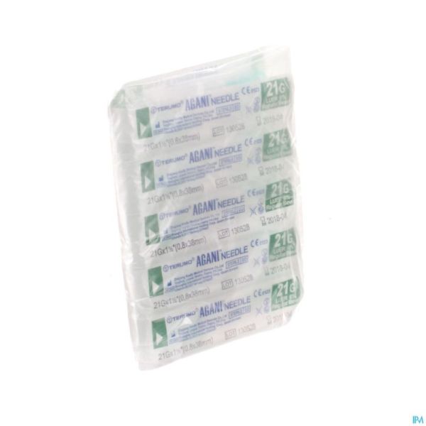 Terumo Aiguille Agani 21g 1 1/2 Rb Vert 10