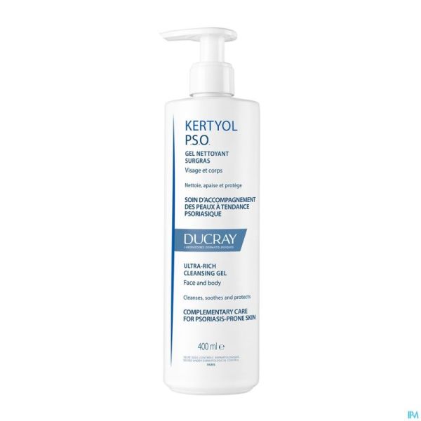 Ducray Kertyol Pso Gel Nettoyant Surgras 400ml