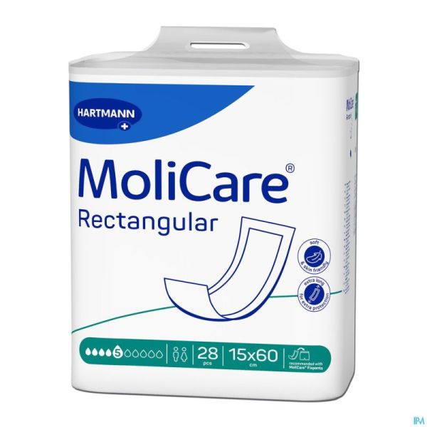 Molicare Rectangular 5d 15x60 28 P/s