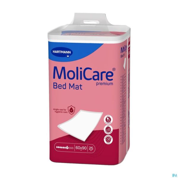 Molicare Pr Bed Mat 7dr 60x90 25 P/s
