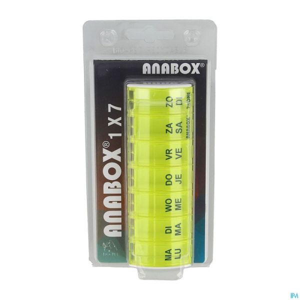 Anabox Pilulier Semaine Jaune