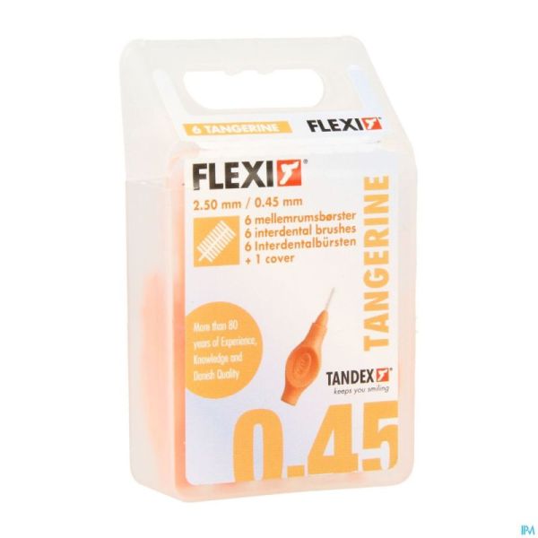 Flexi Orange Brossette Ultra Fine Interdentaire 6