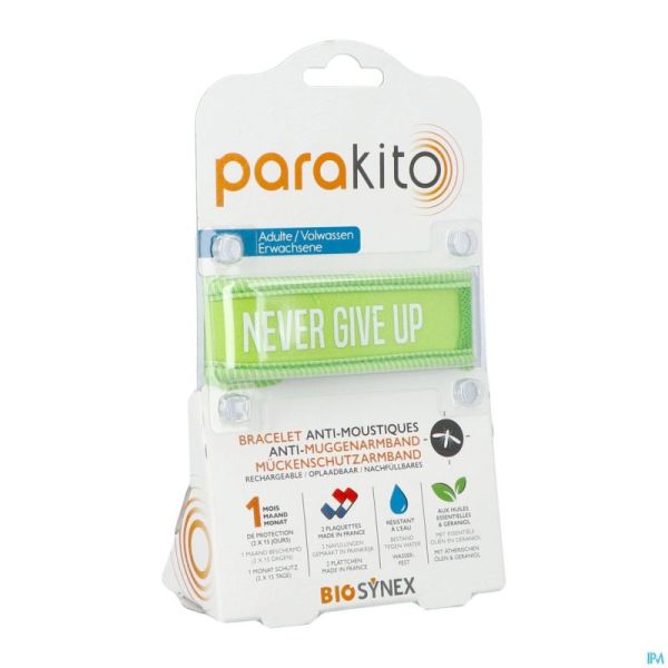 Para'kito Bracelet Adulte Never Give Up Vert