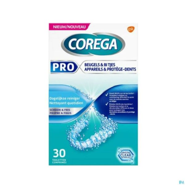 Corega Pro Protege Dents Tabl 30