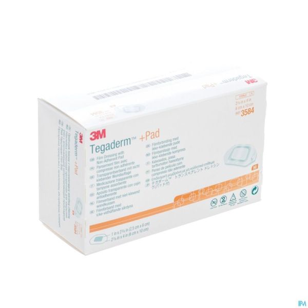 Tegaderm + Pad 3m Transp Steril 6cmx10cm 50 3584