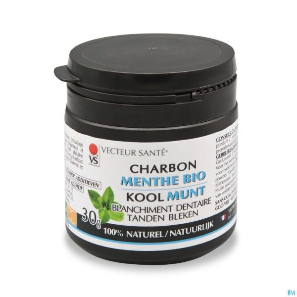 Vecteur Sante Poudre Charbon Menthe 30g