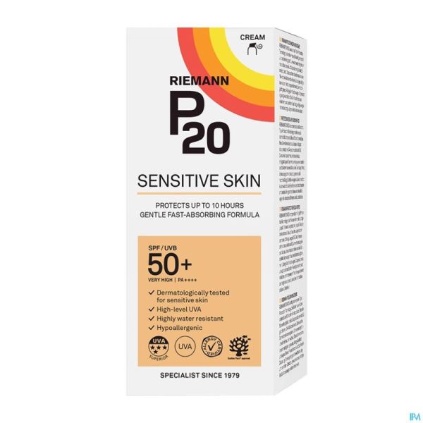 P20 Creme Solaire Sensitive Skin Spf50+ 200ml